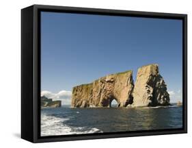 Perce Rock, Gaspe Peninsula, Province of Quebec, Canada, North America-Snell Michael-Framed Stretched Canvas