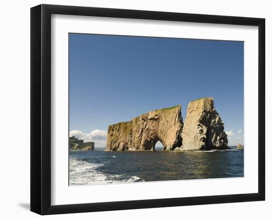 Perce Rock, Gaspe Peninsula, Province of Quebec, Canada, North America-Snell Michael-Framed Photographic Print