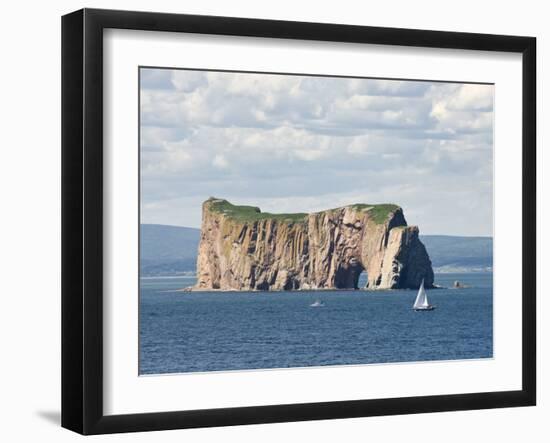 Perce Rock, Ile De Bonaventure, Gaspe Peninsula, Province of Quebec, Canada, North America-Snell Michael-Framed Photographic Print