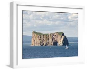 Perce Rock, Ile De Bonaventure, Gaspe Peninsula, Province of Quebec, Canada, North America-Snell Michael-Framed Photographic Print