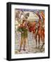 Perceval and Sir Owen in King Arthur's Knights-Walter Crane-Framed Giclee Print