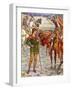 Perceval and Sir Owen in King Arthur's Knights-Walter Crane-Framed Giclee Print