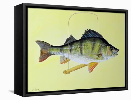 Perch on a Perch-Jeanne Maze-Framed Stretched Canvas