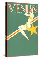 Perched Art Deco Venus-null-Stretched Canvas