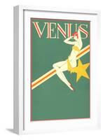 Perched Art Deco Venus-null-Framed Giclee Print