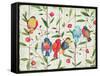 Perched Birds-Paul Brent-Framed Stretched Canvas