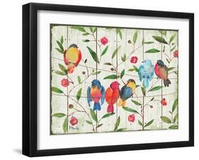 Perched Birds-Paul Brent-Framed Art Print