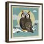 Perched Owl-Anna Polanski-Framed Art Print