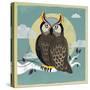 Perched Owl-Anna Polanski-Stretched Canvas