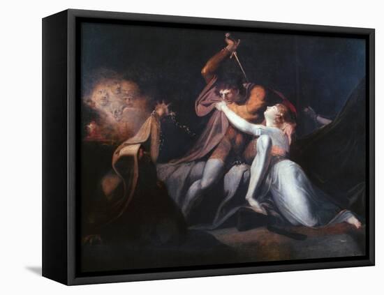 Percival Delivering Belisane..., Exhibited 1783-Henry Fuseli-Framed Stretched Canvas