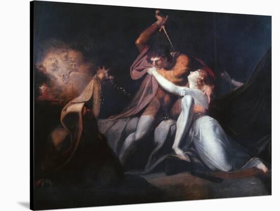 Percival Delivering Belisane..., Exhibited 1783-Henry Fuseli-Stretched Canvas