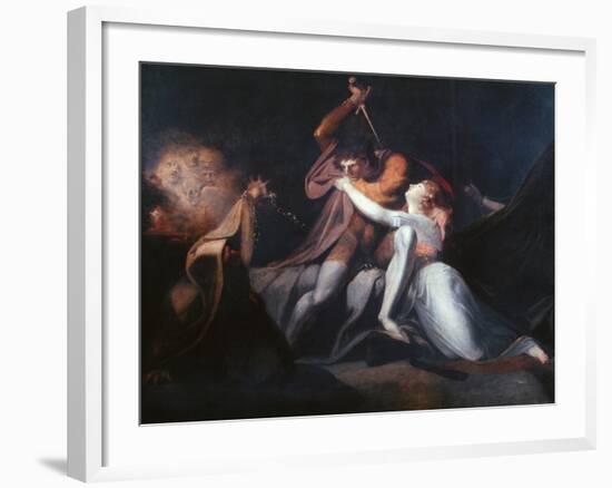 Percival Delivering Belisane..., Exhibited 1783-Henry Fuseli-Framed Giclee Print