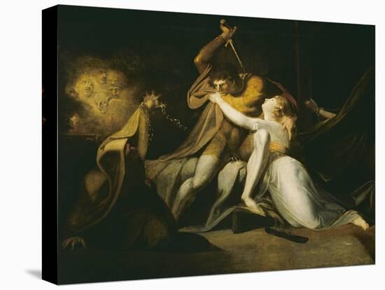Percival Delivering Belisane from the Enchantment of Urma-Henry Fuseli-Stretched Canvas