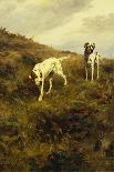 Two Setters Pointing at Quail-Percival L. Rosseau-Framed Giclee Print