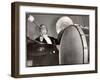 Percussionist Ruben Katz Playing the Bass Drum in the New York Philharmonic-Margaret Bourke-White-Framed Premium Photographic Print