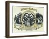 Percy and Harold Brand Cigar Box Label, The Coiners of Fun-Lantern Press-Framed Art Print