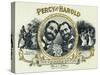 Percy and Harold Brand Cigar Box Label, The Coiners of Fun-Lantern Press-Stretched Canvas