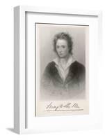 Percy Bysshe Shelley English Romantic Poet-Amelia Curran-Framed Photographic Print