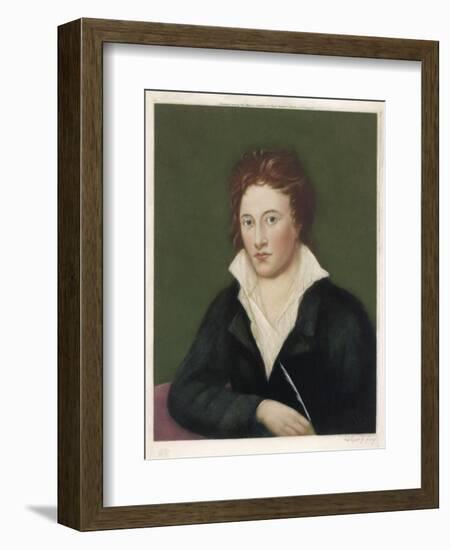 Percy Bysshe Shelley English Romantic Poet-null-Framed Art Print