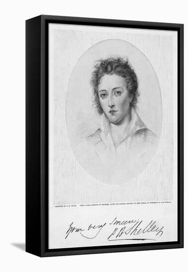 Percy Bysshe Shelley English Romantic Poet-Tietze-Framed Stretched Canvas