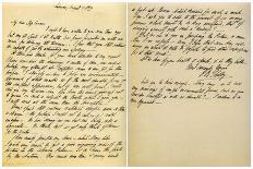 Letter from Shelley to Amelia Curran, 5th August 1819-Percy Bysshe Shelley-Giclee Print