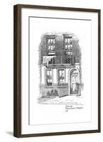 Percy Bysshe Shelley's House, Marchmont Street, Bloomsbury, London, 1912-Frederick Adcock-Framed Giclee Print