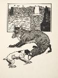 The Stag and the Horse, from A Hundred Fables of Aesop, Pub.1903 (Engraving)-Percy James Billinghurst-Stretched Canvas