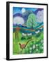 Percy Pheasantacrylics on paper-Lisa Graa Jensen-Framed Giclee Print