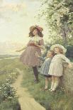 A Lady with a Parasol Showing How to Make a Strawberry Barrel-Percy Tarrant-Giclee Print