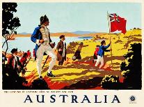 Australia Beach c.1929-Percy Trompf-Framed Giclee Print