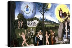 Perdition and Salvation 1529-Lucas Cranach the Elder-Stretched Canvas
