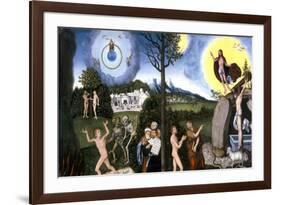 Perdition and Salvation 1529-Lucas Cranach the Elder-Framed Giclee Print