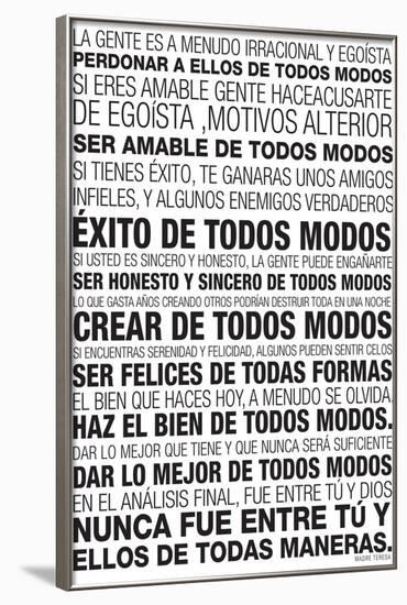 Perdonar a Ellos De Todos Modos-null-Framed Art Print