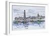 Perdrix lighthouse, Loctudy, Brittany, France-Richard Lawrence-Framed Photographic Print