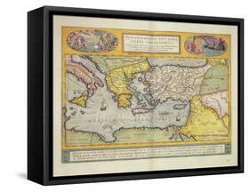 Peregrinationis Divi Pauli Typus Corographicus' Page from the 'Atlas Major', 1662-Joan Blaeu-Framed Stretched Canvas