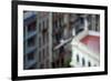 Peregrine Falcon (Falco Peregrinus) in Flight, Barcelona, Spain, April 2009-Geslin-Framed Photographic Print