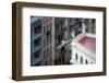 Peregrine Falcon (Falco Peregrinus) in Flight, Barcelona, Spain, April 2009-Geslin-Framed Photographic Print