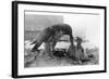 Peregrine Falcon Feeding Her Chicks-null-Framed Photographic Print