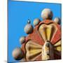 Peregrine falcon perched on top of mosaic tower, Sagrada Familia-Oriol Alamany-Mounted Photographic Print