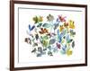 Peregrine Garden-Kiana Mosley-Framed Art Print