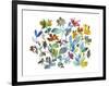 Peregrine Garden-Kiana Mosley-Framed Art Print