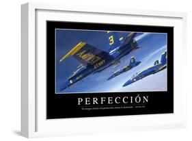 Perfección. Cita Inspiradora Y Póster Motivacional-null-Framed Photographic Print