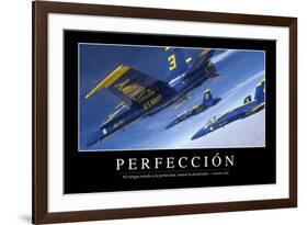 Perfección. Cita Inspiradora Y Póster Motivacional-null-Framed Photographic Print