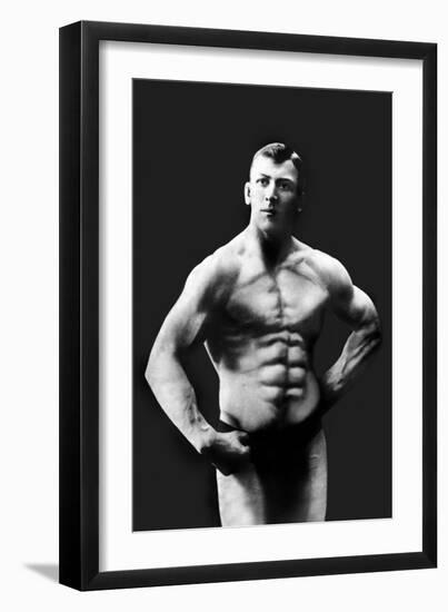 Perfect Abs-null-Framed Art Print