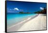 Perfect Caribbean Beach, Saint John, USVI-George Oze-Framed Stretched Canvas