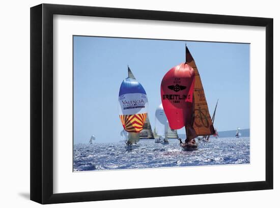 Perfect Day For A Sail Race-null-Framed Art Print