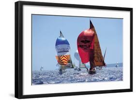 Perfect Day For A Sail Race-null-Framed Art Print