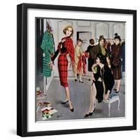 "Perfect Fit", January 10, 1959-George Hughes-Framed Giclee Print