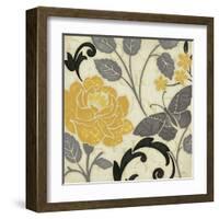 Perfect Petals I Yellow-Pela Design-Framed Art Print