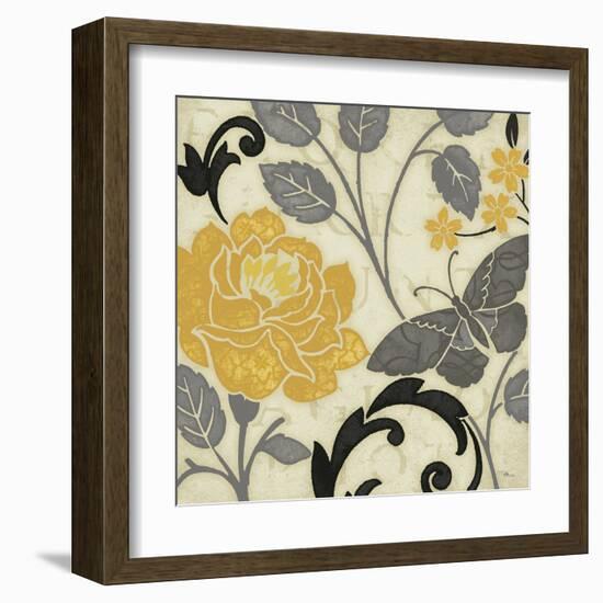 Perfect Petals I Yellow-Pela Design-Framed Art Print